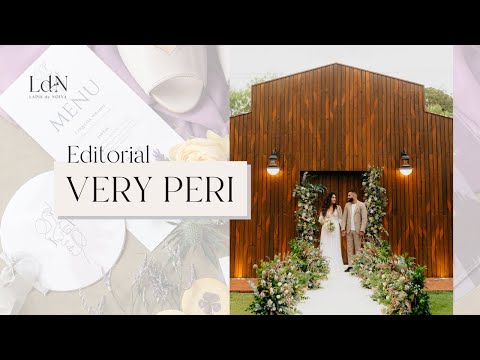 Editorial Very Peri - a cor do ano 2022 inspirando casamentos com elegância e sofisticação