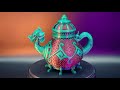 3d printing timelapse dragon kettle