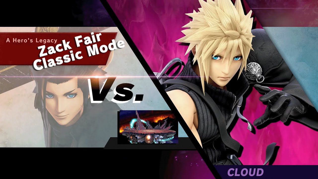 Zack Fair MODDED Classic Mode in Super Smash Bros. Ultimate!