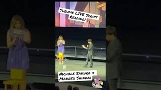 #SUZUME - Nichole Sakura & #MakotoShinkai Live Script Reading￼ #anime