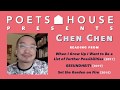 Poets house presents chen chen