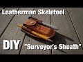 Leatherman Skeletool + Sharpie + Mechanical Pencil Sheath // Leatherworking