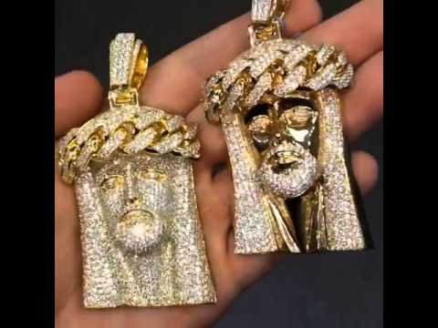 Fabolous Kanye West Jay Z Style Custom Made 18k Gold Solid Diamond Fabolous Kanye West Jay Z Style Custom Made 18k Gold Solid Diamond Cuban Link Pieces