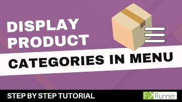 How To Display Product Categories In Menu In WordPress