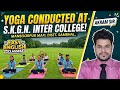 Yoga was conducted for the students in the college#viralvideo#yutaokkotsu#