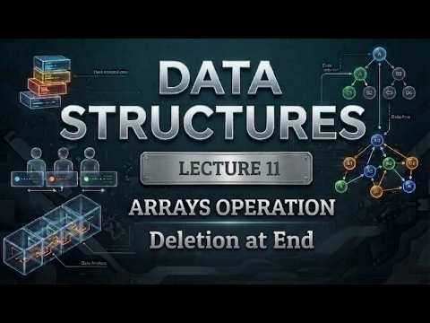 Deletion at End in Array | Data Structures | Algorithm, Example #ugcnet #gate #dsa#computerscience