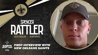 2024 NFL Draft: Spencer Rattler's first interview with New Orleans Saints