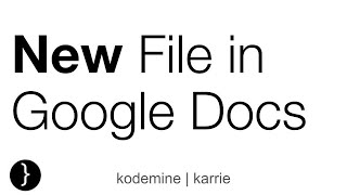 New Google Docs | Google Docs New | New Option in File Menu | Google Doc Tutorials