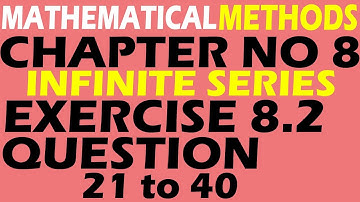 BSc |METHODS| Chapter 8 EXERCISE 8.2 Part 2 | OFW