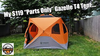 My $119 'Parts Only' Gazelle T4 Hub Tent is Nearly Perfect!!! by Twisted Jake 2,925 views 1 year ago 12 minutes, 17 seconds