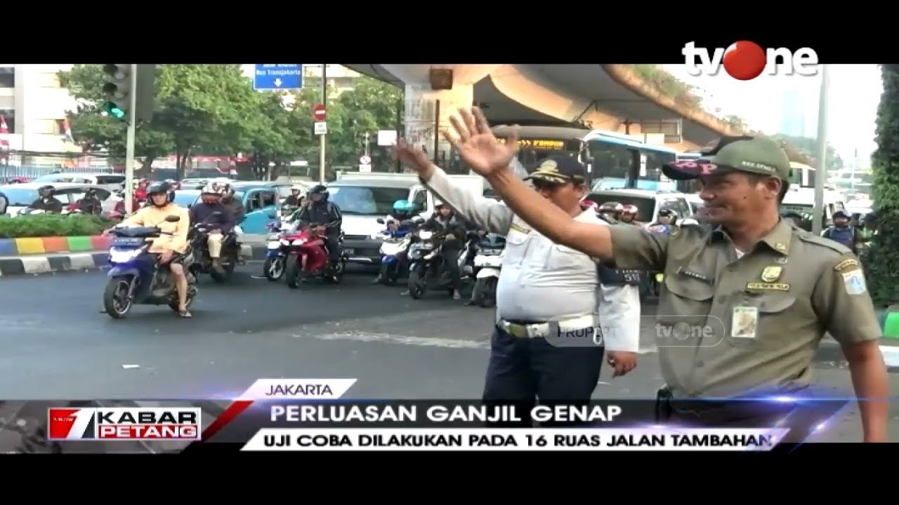 tv one live streaming free Uji Coba Perluasan Ganjil Genap di Sejumlah Ruas Jalan DKI