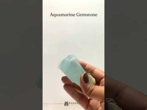 Aquamarine Gemstone Before & after 💎💍 | Gemstone Jewelry Manufacturing | Rananjay Exports