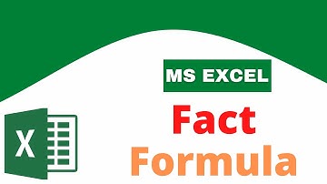 Fact Formula In Excel | Anil Computers - Best Computers Institute In Udaipur