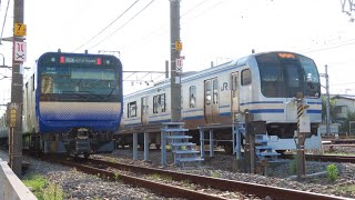 E235系1000番台配給輸送。　〜到着から構内試運転（？）まで〜