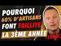 Pourquoi 60  des artisans font faillite la troisime anne 