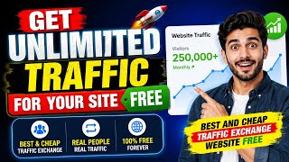 Get Unlimited FREE Website Traffic in 2026 🚀 | Best Cheap Traffic Exchange Website for Bloggers