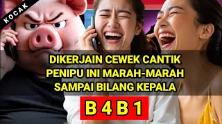 PENIPU MARAH-MARAH DIKERJAIN CEWEK CANTIK SAMPAI BILANG KEPALA B4B1 #moduspenipuan #pranks #lucu