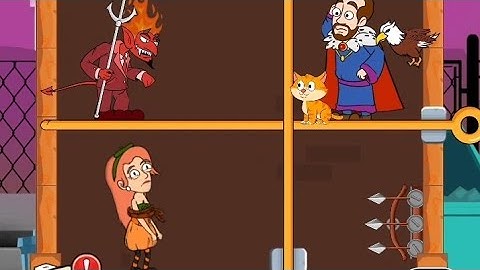 Home pin rescue save girl  pull pin game /save girl gameplay