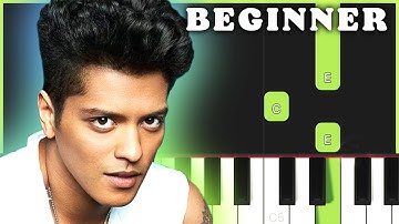 Talking To The Moon - Bruno Mars | BEGINNER PIANO TUTORIAL