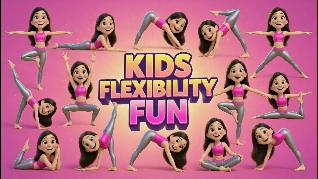 Playful Kids Yoga Session 🎉 | Easy Yoga Exercises for Children to Stay Fit and Happy