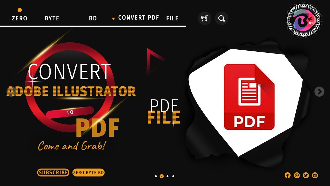how to save multiple artboards to a pdf file in illustrator bangla ...