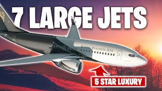 Top 7 Large private Jets 2022 (Falcon 7X, Boeing 757, bombardier global 7500)