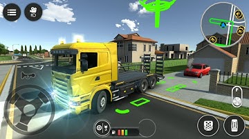 Drive simulator 2  Logistics Truck - Construction Large - Android ios gameplay #1 (levels)