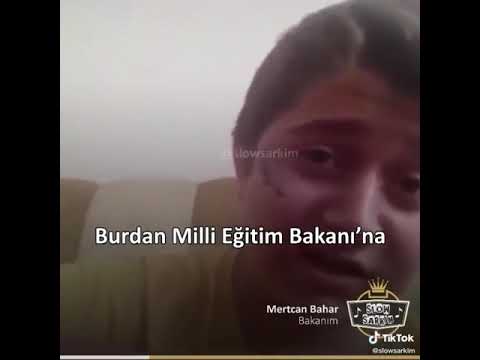 Mili Eğitim Bakanına Seslenen Çocuk xd