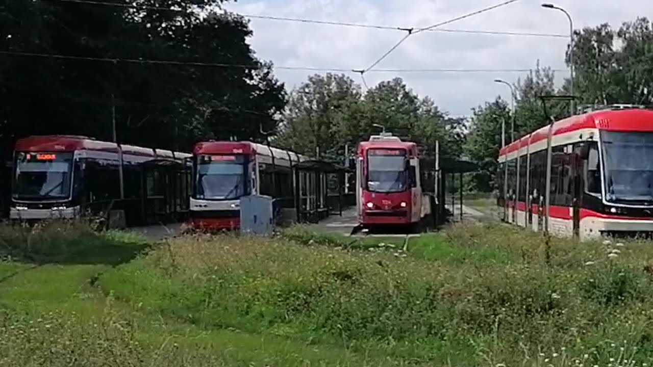 Gdansk Tram Traffic. From Jelitkowo, and Oliwa 