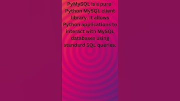 MySQL Client: PyMySQL