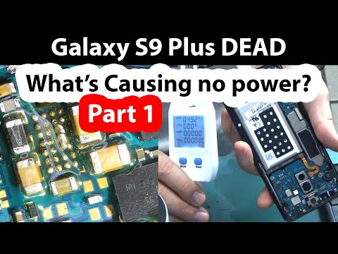 Galaxy S9 Plus No power Repair Part 1. Phone not charging. Finding short using Flir Thermal Camera