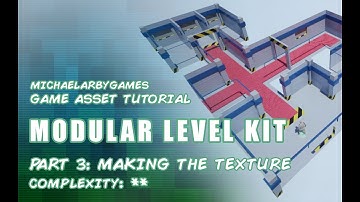 GAME ASSET TUTORIAL:  Modular Level Design (Part 3  - Making the Trimsheet Texture)