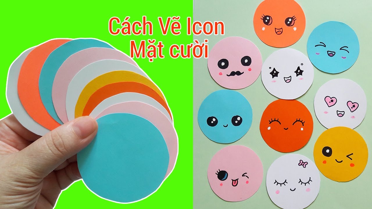 How to draw 10 cute smileys for decoration | How to Draw cute ...