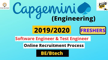 Capgemini Engineering Hiring Freshers for Software Engineer/Test Engineer Positions| BE/B.Tech