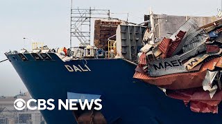 Dali cargo ship refloated in Baltimore, almost 2 months after deadly bridge collapse
