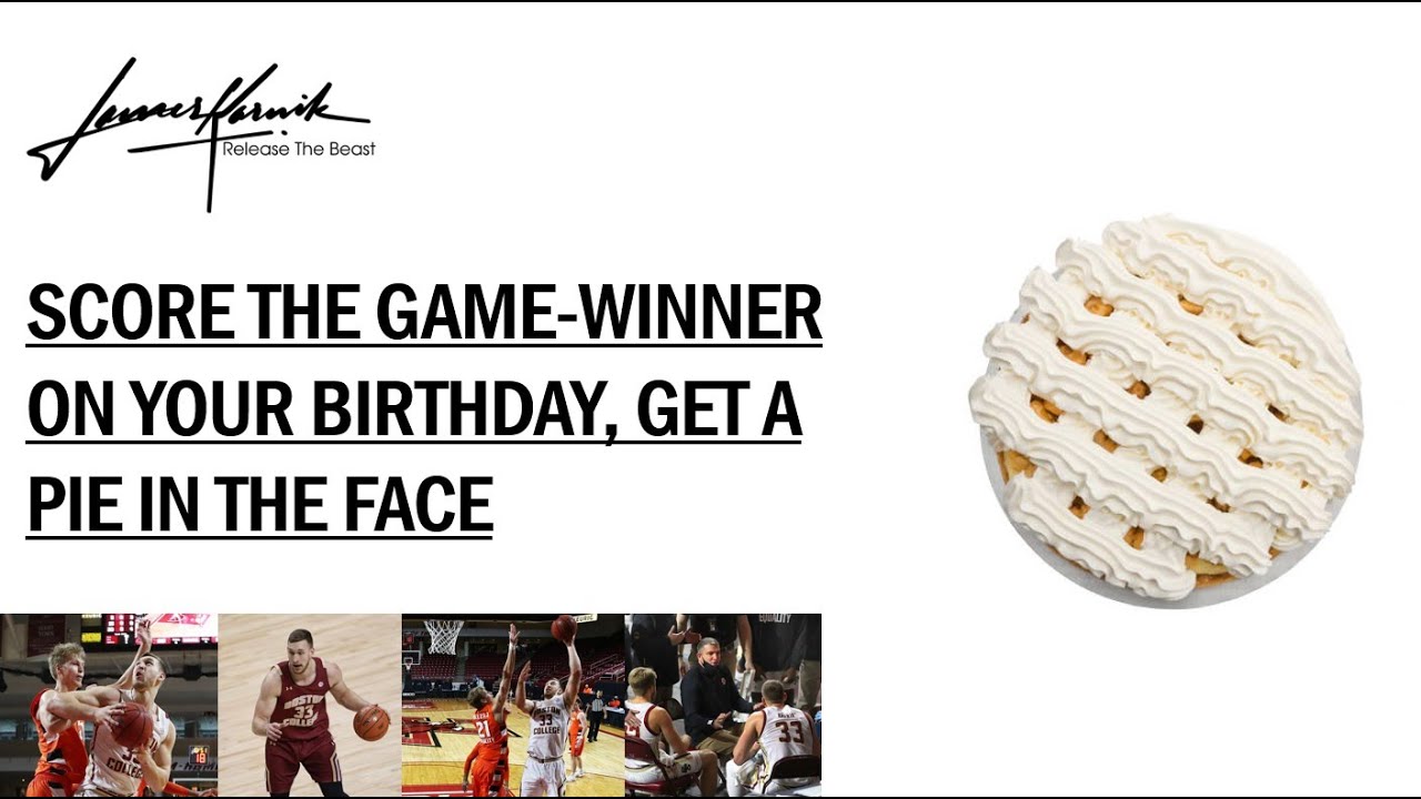 Score The GameWinner On Your Birthday, Get a Pie In The Face YouTube