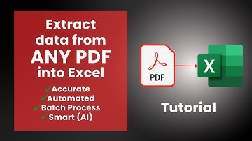 How to Convert ANY PDF to Excel (The BEST method)