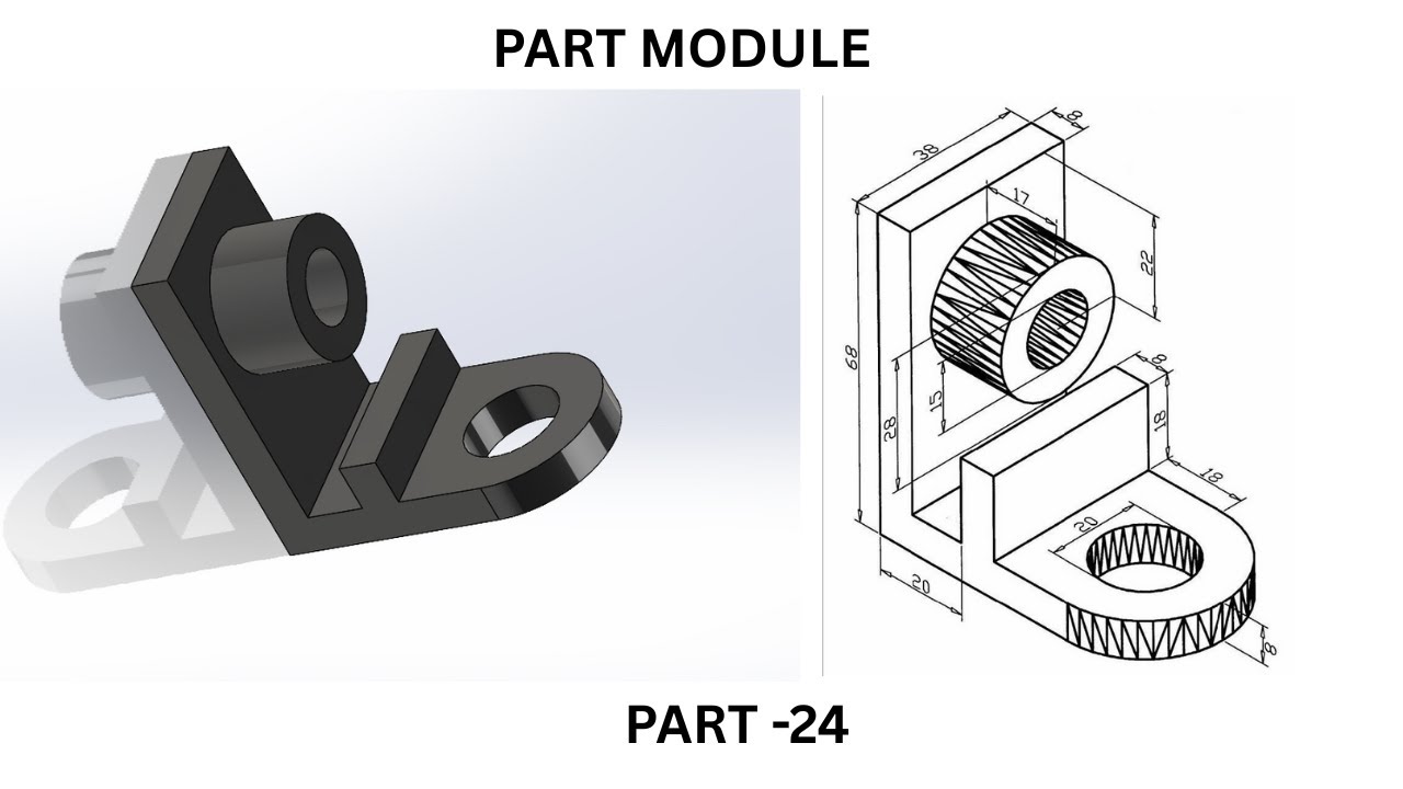 PART MODULE -24 SOLIDWORKS - YouTube