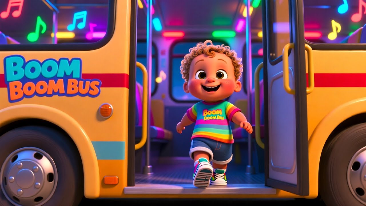 Boom Boom Bus 123 Baby Play 🚌🔢 Fun Counting Song for Toddlers and Kids