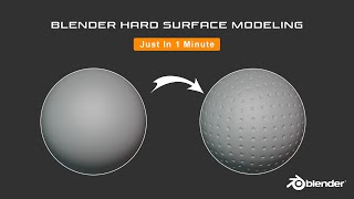 Blender Hard Surface Modeling | 1 Minute Blender Tutorial | Blender 3D Modeling