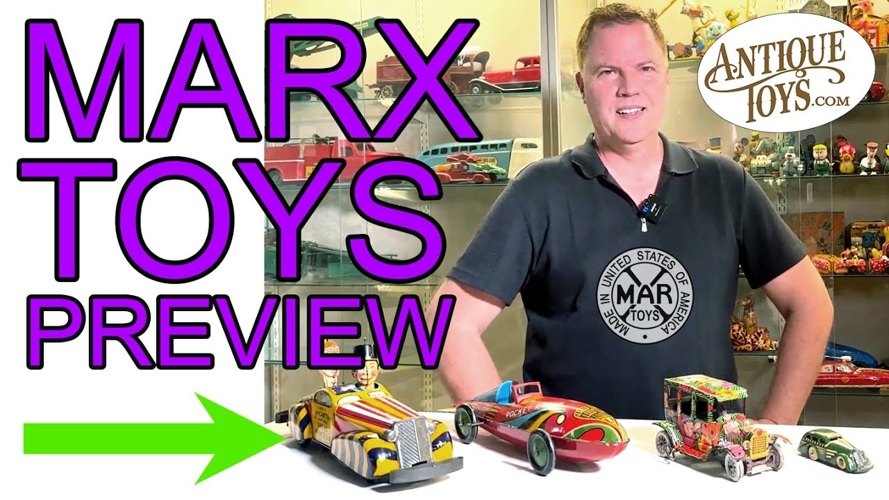 Marx Tin Toys Litho Windup Car Review by Antique Toys & Ed