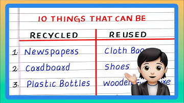 Things that can be Recycled and Reused | 10 Things that can be Recycled and Reused