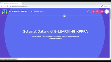 TUTORIAL REGISTRASI E-LEARNING KEMENPPPA