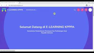TUTORIAL REGISTRASI E-LEARNING KEMENPPPA