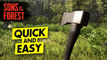 How to GET THE MODERN AXE! Sons of the Forest Tutorial