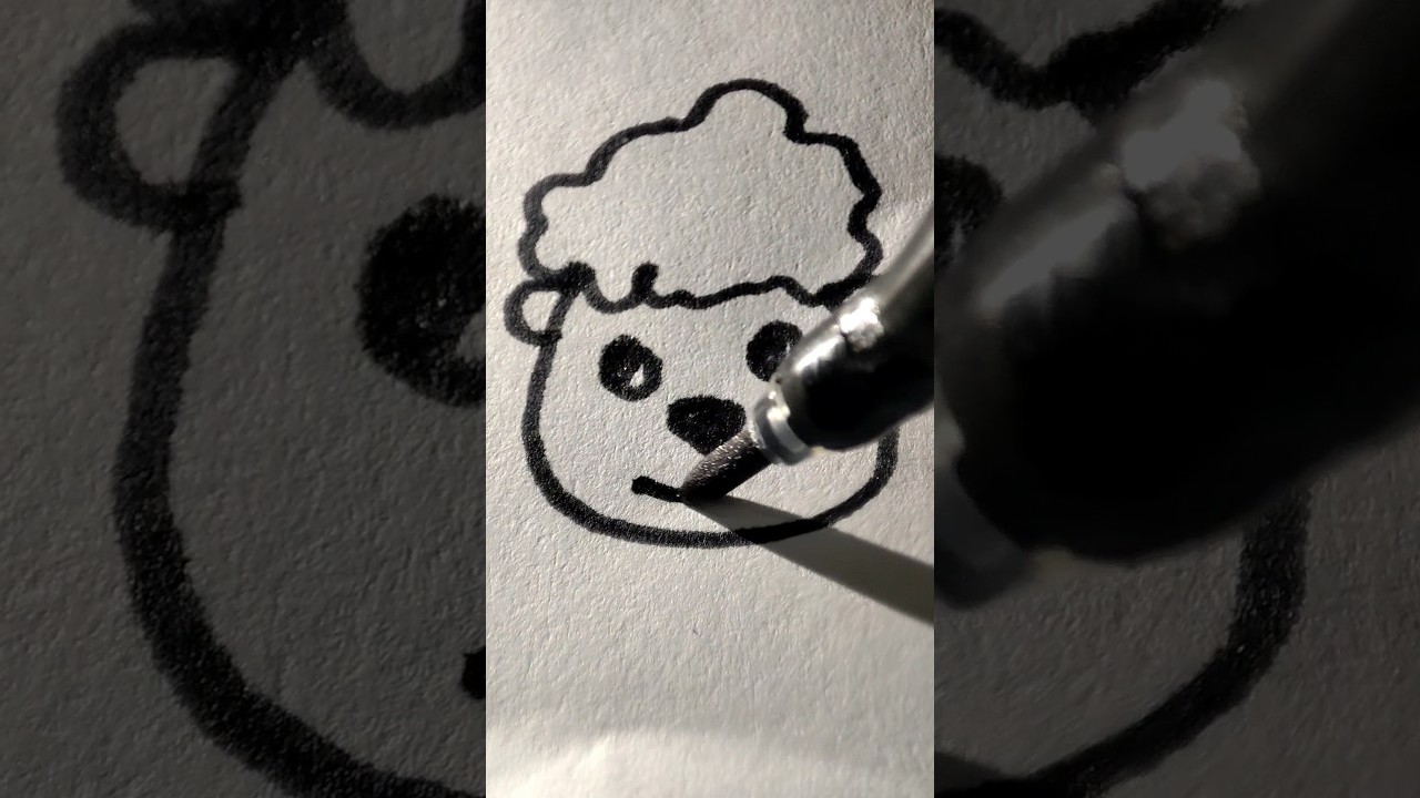 let's doodle a sheep's face 👀
