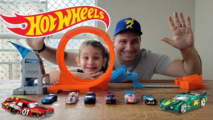 Pista Compatível Hot Wheels Corrida 360° Lançador Automático - Dupari