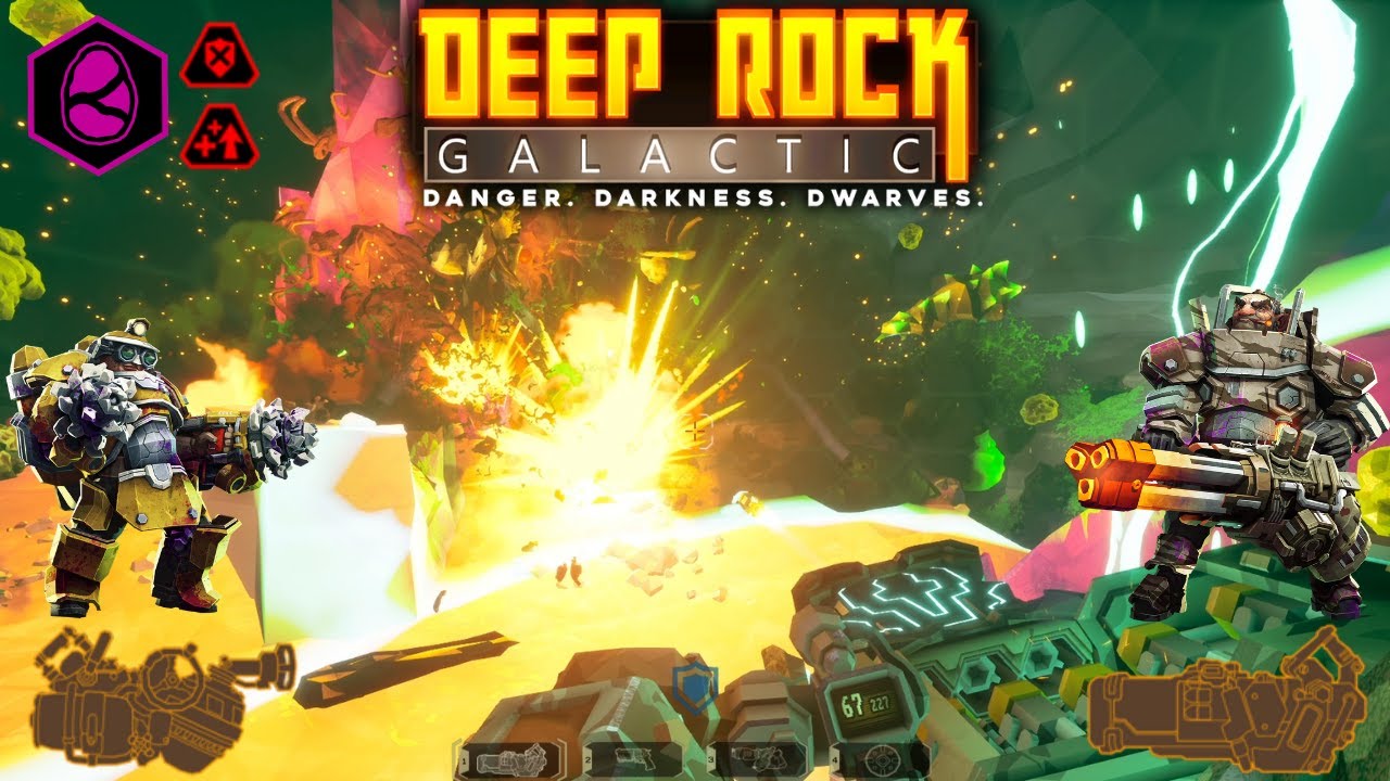 Deep Rock Galactic - Hazard 5 Double Warning - Egg Hunt - Driller and Gunner Gameplay