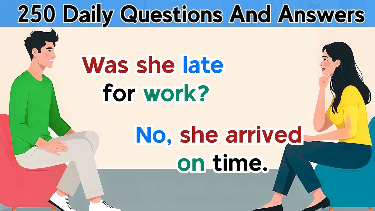 250 Daily Questions And Answers | English Speaking Practice | Speak English Fluently ✅