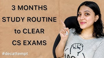3 Months Study Routine to CLEAR CS Exams |How to PLAN |Strategy from Scratch |Study Schedule | Dec